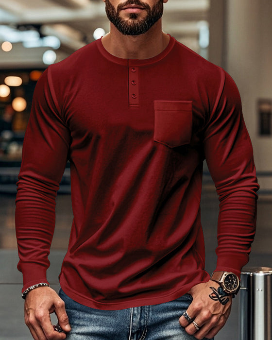 Topp Andningsbar Pullover Långärmad Herr