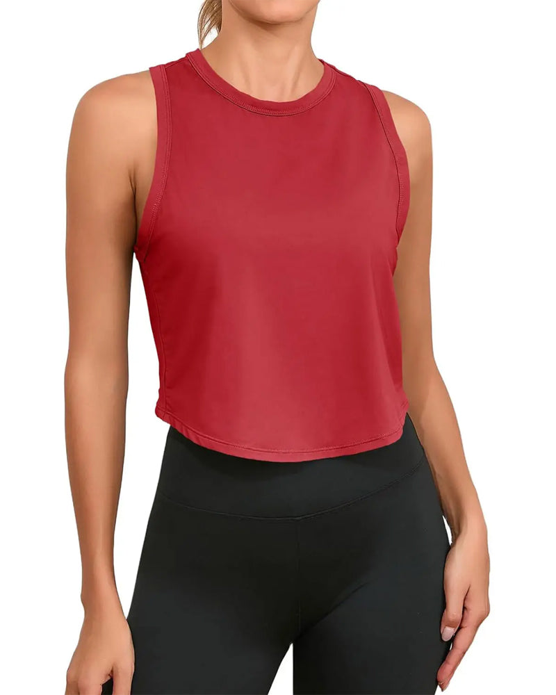 Linne Sportig Croppad