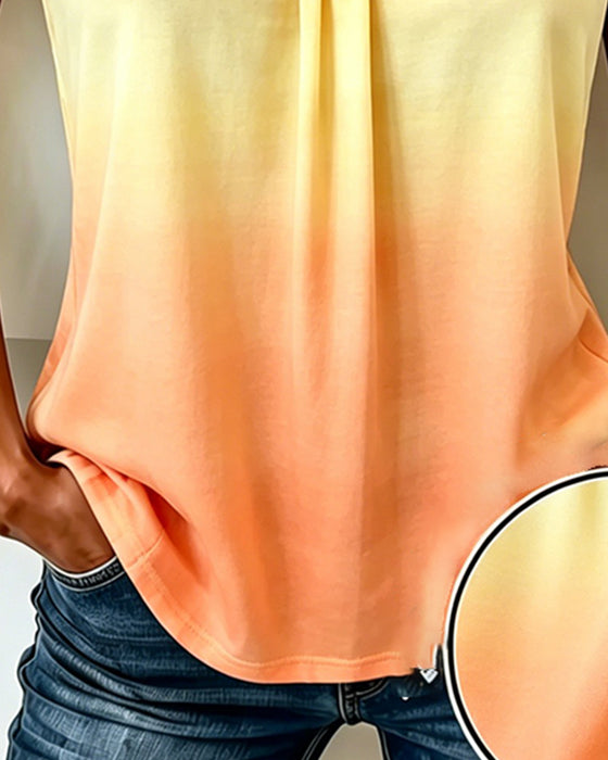 Tank Top Ombre V-Hals