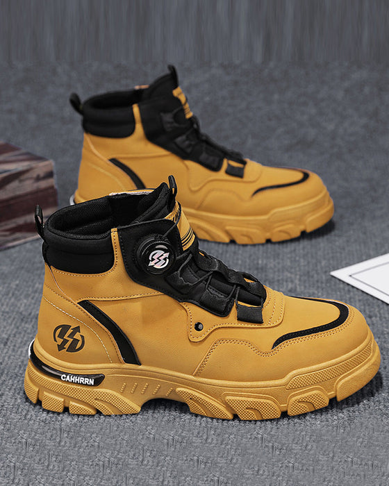 Skor Herrars Utomhus Svängbar Spänne Arbete 🔄👞 – Vattentåliga 💦, Halkskydds 🚶‍♂️, Bekväma , Andningsbara 🌬️