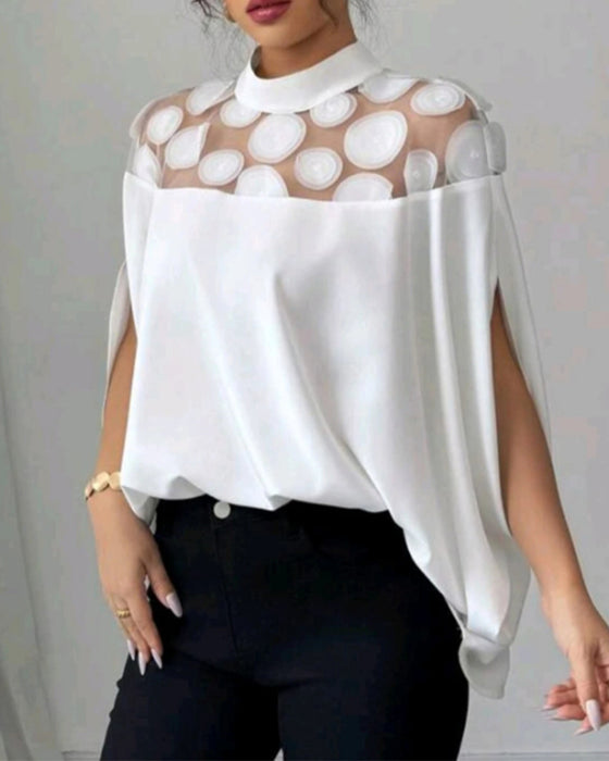Blus Off-shoulder Fladdermusärm Elegant
