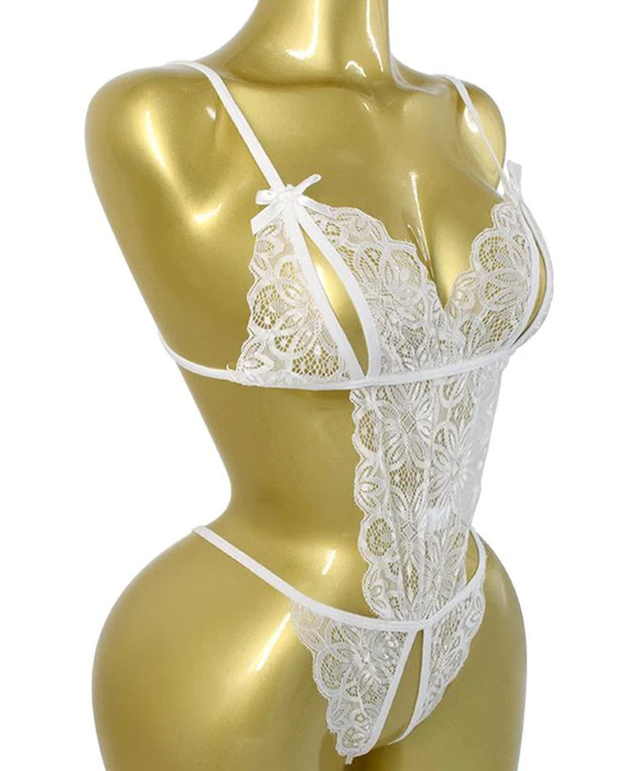 Lingerie Spets Rosett En Del Sexig