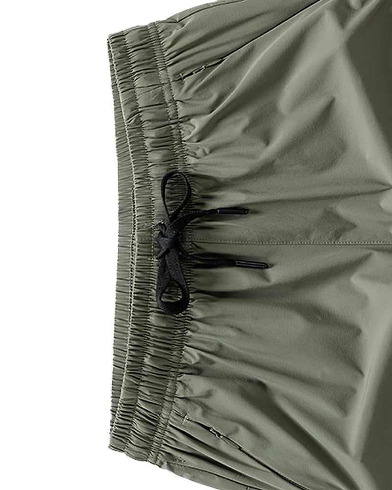 Shorts Män Elastisk Midja Ficka Snabbtorkande Is-Silke Sport