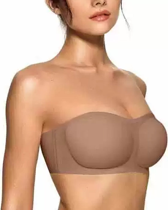 Bh Axelbandslös Enfärgad Push-Up