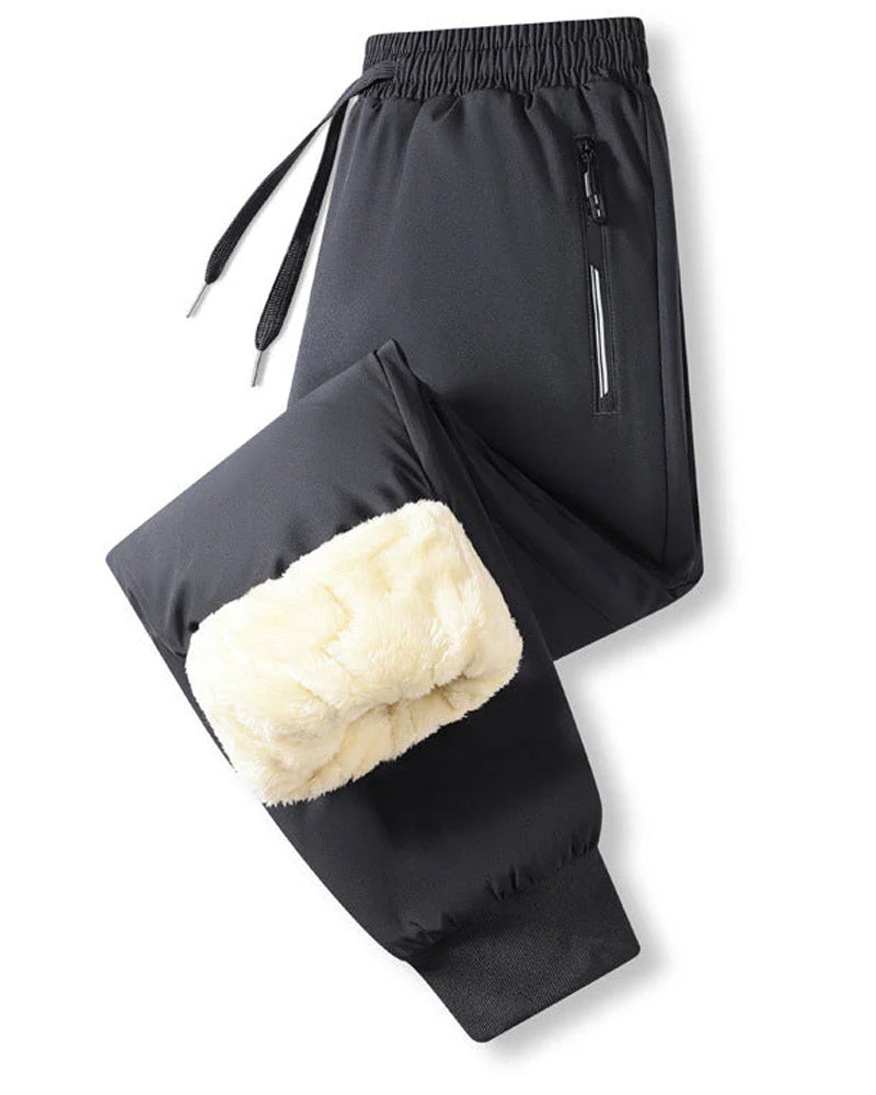 Herr Byxor Varmfodrade Vattentäta Dragsnodd