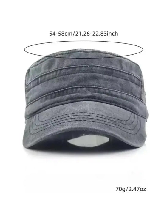 Platt Topp Trendig Keps