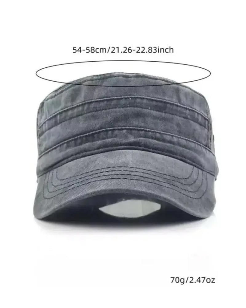 Platt Topp Trendig Keps