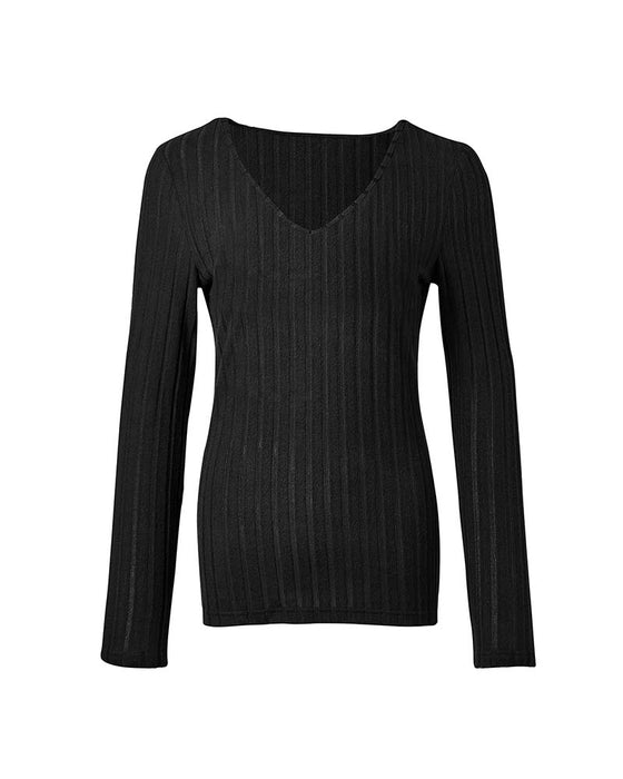 Blus V-Ringad Långärmad