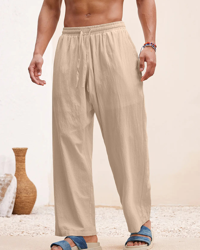 Byxor Herr Casual Rak Ben