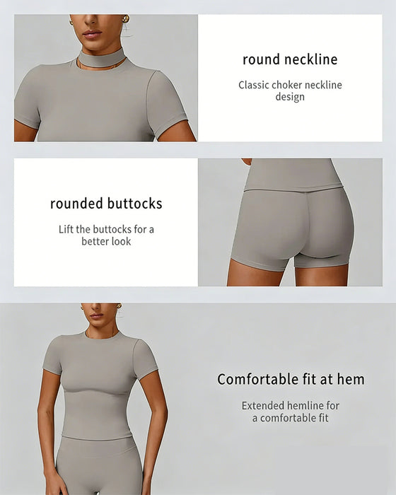 Set Kompression Kortärmad Yoga