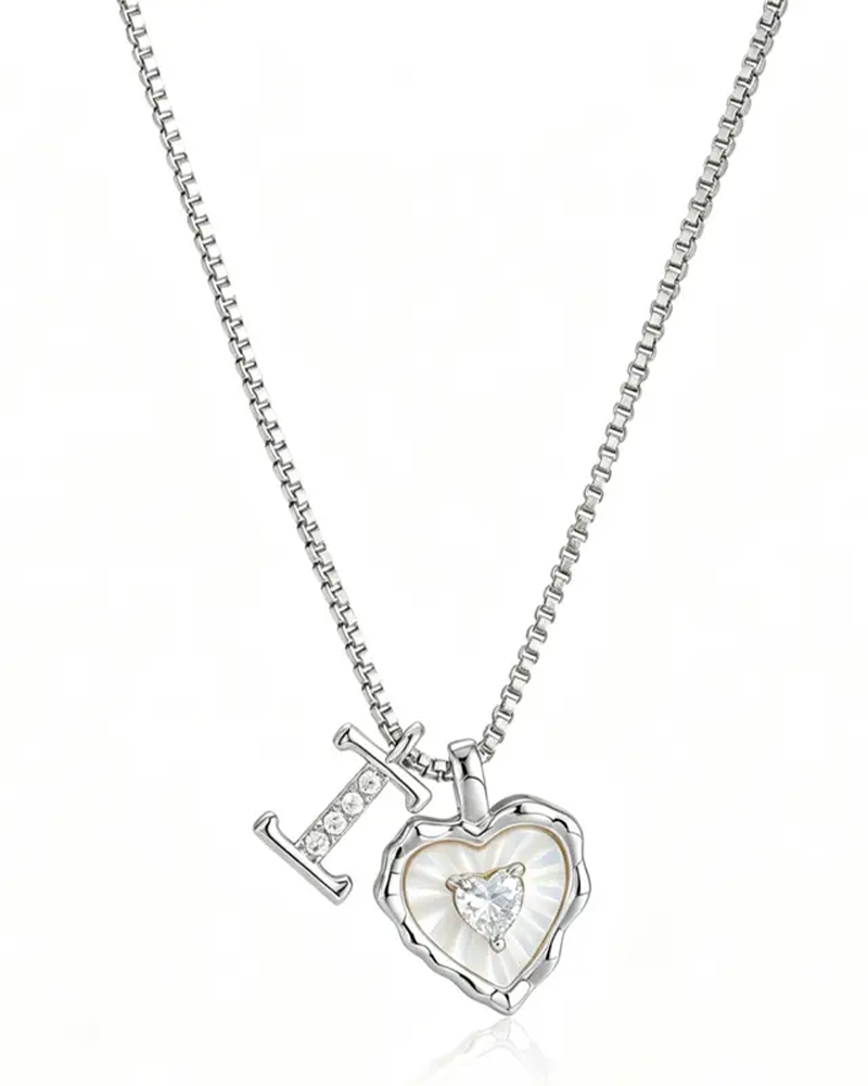 A–Z Mikropave Bokstavspendel Halsband
