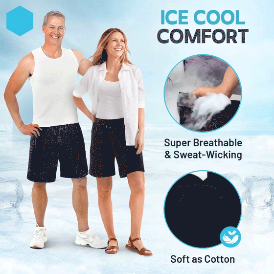 Unisex Icesilke Stretch Snabbtorkande Shorts