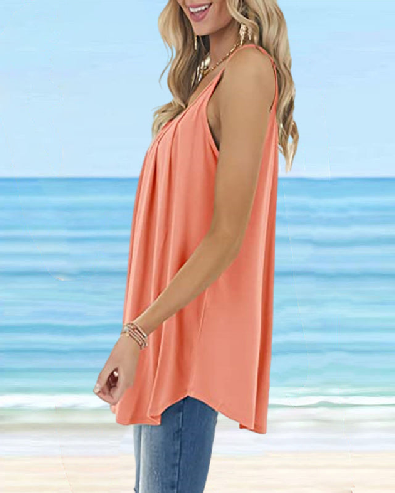 Kamisol Dam Basic Rund Hals