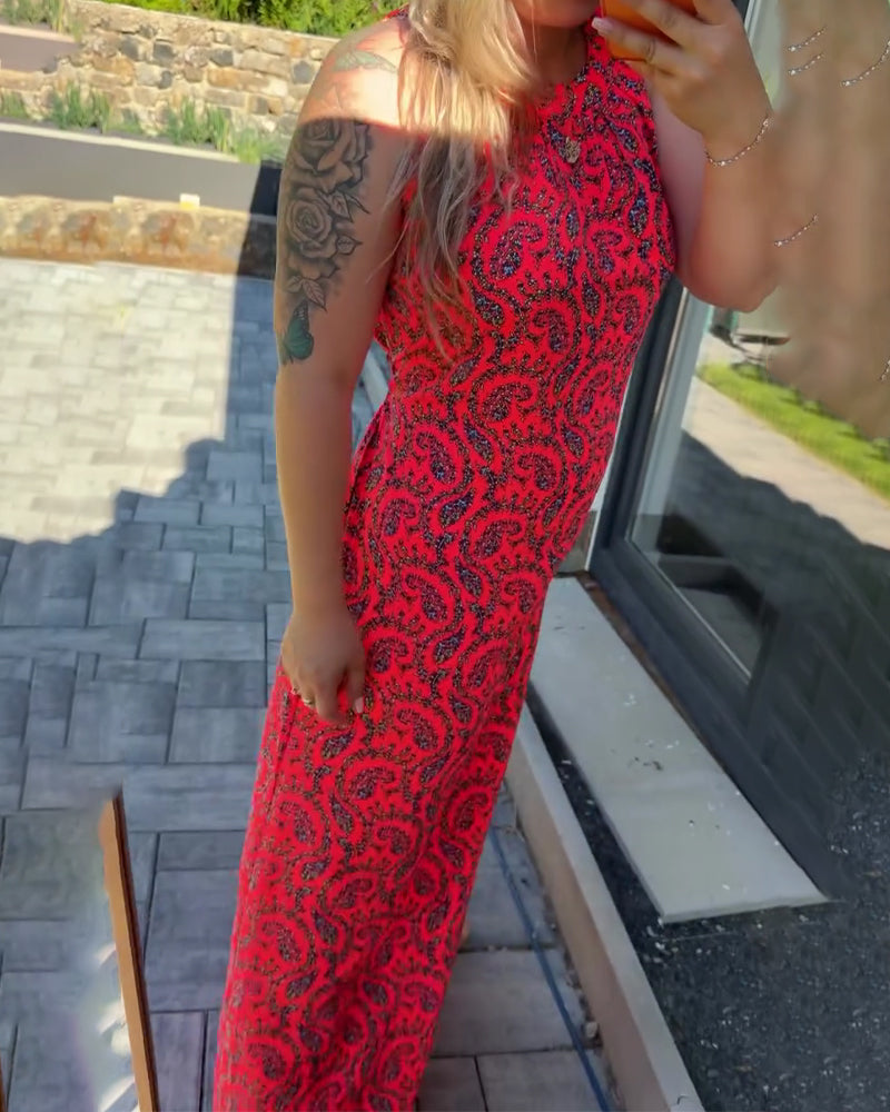 Klänning Halter Ärmlös Figursydd