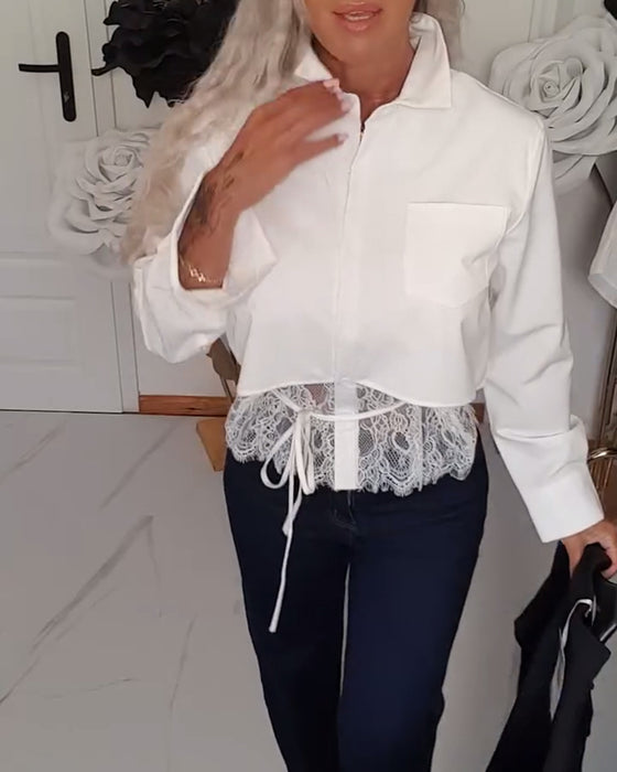 Skjorta Modern Enfärgad