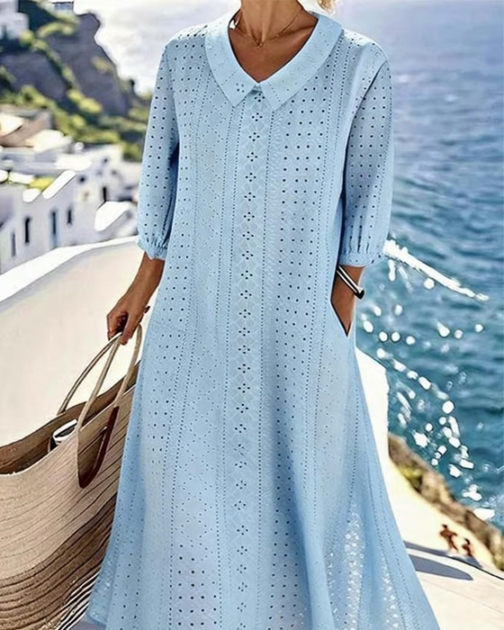 Klänning Baby Doll Hålringning