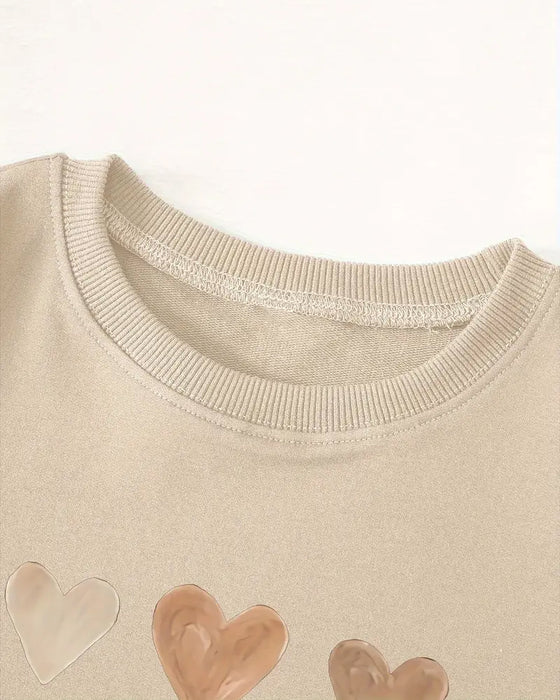 Tröja Färgglad Hjärtformad Överdel