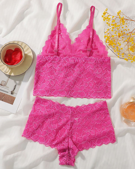 Set Sexig Spets Lingerie
