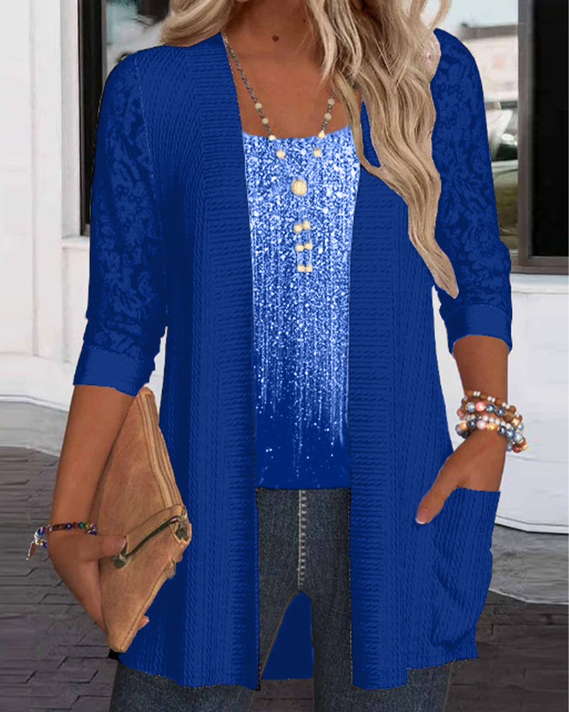 Modeöverdel I Fejktvådelad Stil