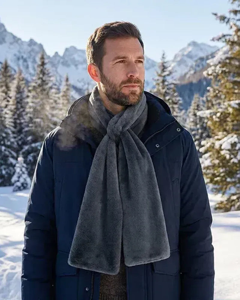 🎁Dold Ficka Mysig Halsduk Varm Mjuk Och Säker Dragkedja🧣