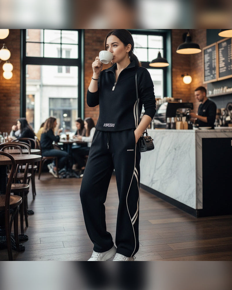 Tvådelade Set Avslappnad Sport Figursmickrande