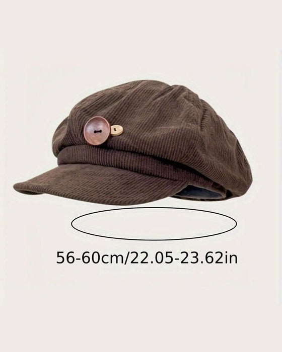 Unisex Vintage Åttkantig Baskerhatt