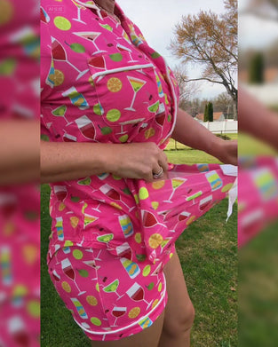 Tvådelade Set Vinflaska Tryck Casual