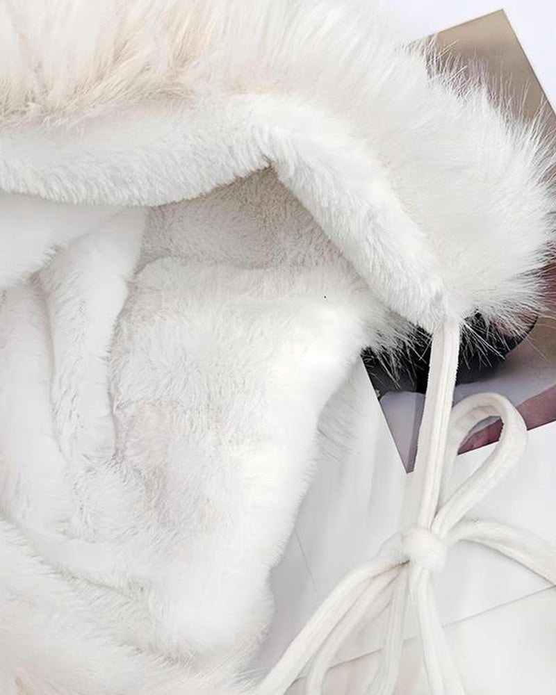 Hatt Söt Kattöra Design Pom Pom Dekor Päls