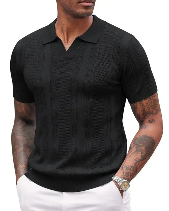 T-Shirt Polo Krage Herr Kort Ärm