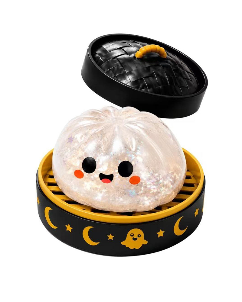 Halloween-Set Med Gulliga Läskiga Spök-Maruko-Mjuka Tryckleksaker, Miniatyr Bärbar Stressleksak, Sensoriska Produkter För Halloween-Tillbehör, Påfyllnad Till Festgodispåsar & Minipresenter