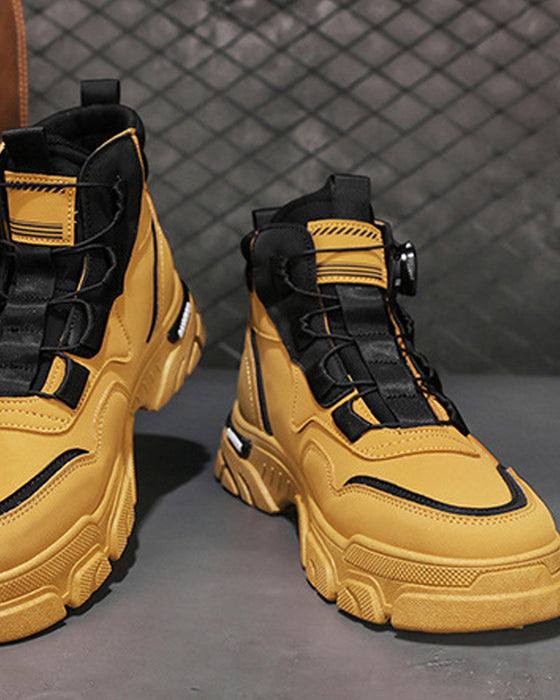 Skor Herrars Utomhus Svängbar Spänne Arbete 🔄👞 – Vattentåliga 💦, Halkskydds 🚶‍♂️, Bekväma , Andningsbara 🌬️