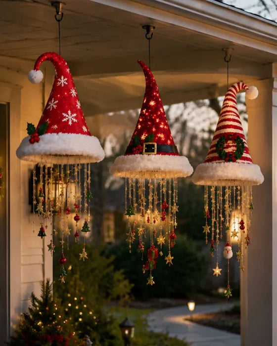 🎅 Upplyst Tomteluva Hängande Kronljus🎄
