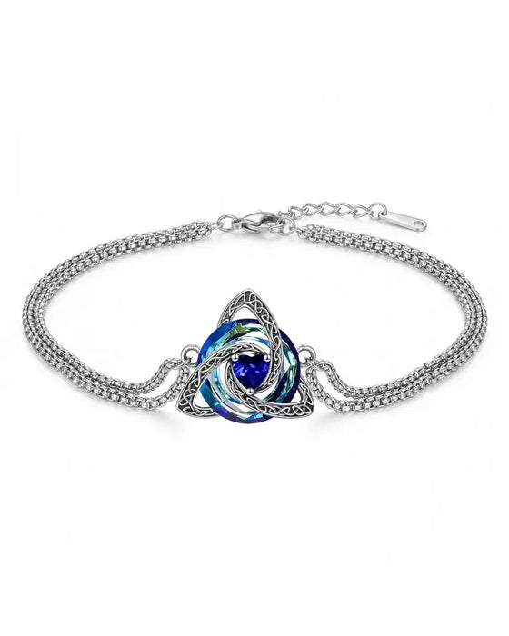 Armband Födelsesten Treenighetsknut