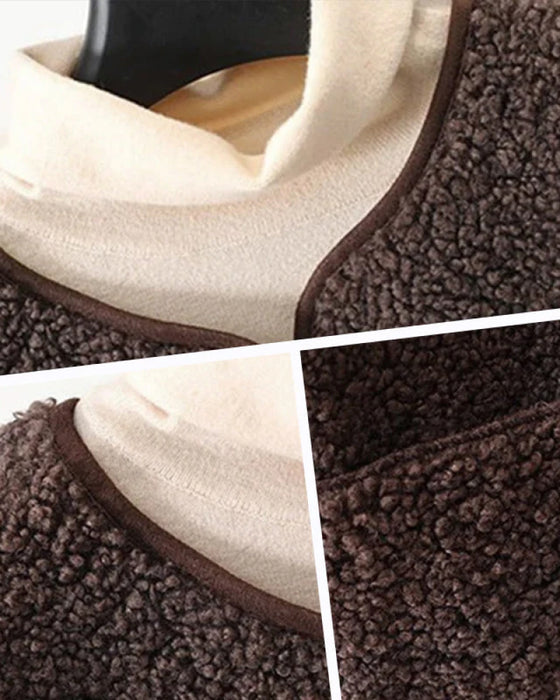 Väst Dam Höst Knappning Ner Kort Varm