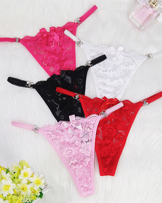 String Sexy Rosett Spets G-String