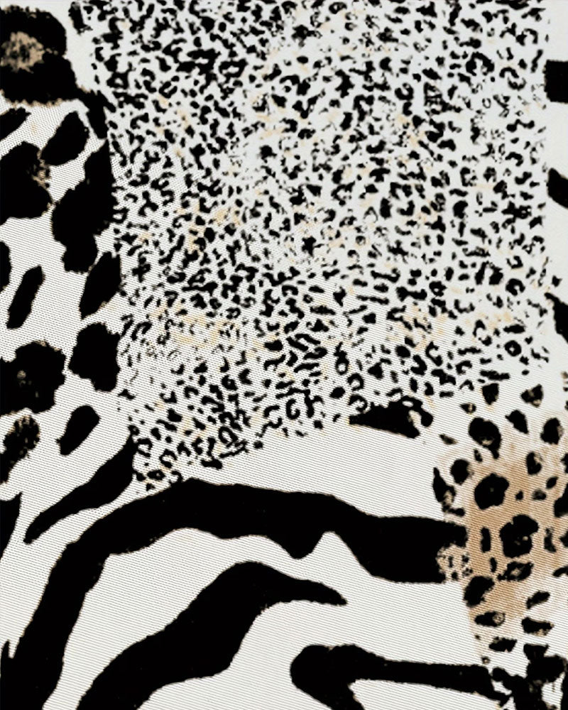 Skjorta Mode Leopard Tryck Lapptäcke