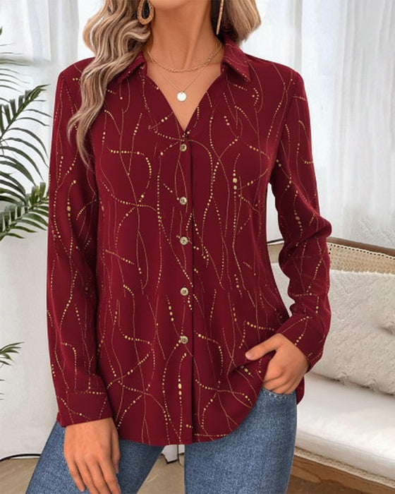 Top Med Sömnad-Punkt Detalj, Lös Passform