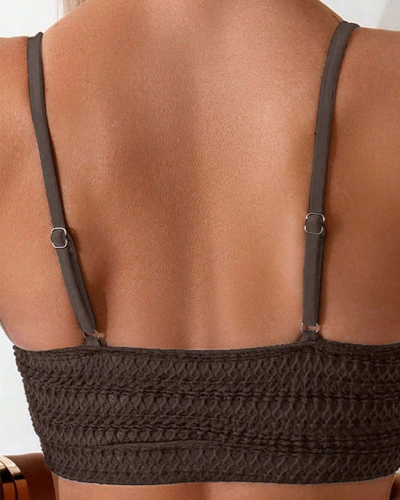 Bikini Sexig Tvådelad Hållare