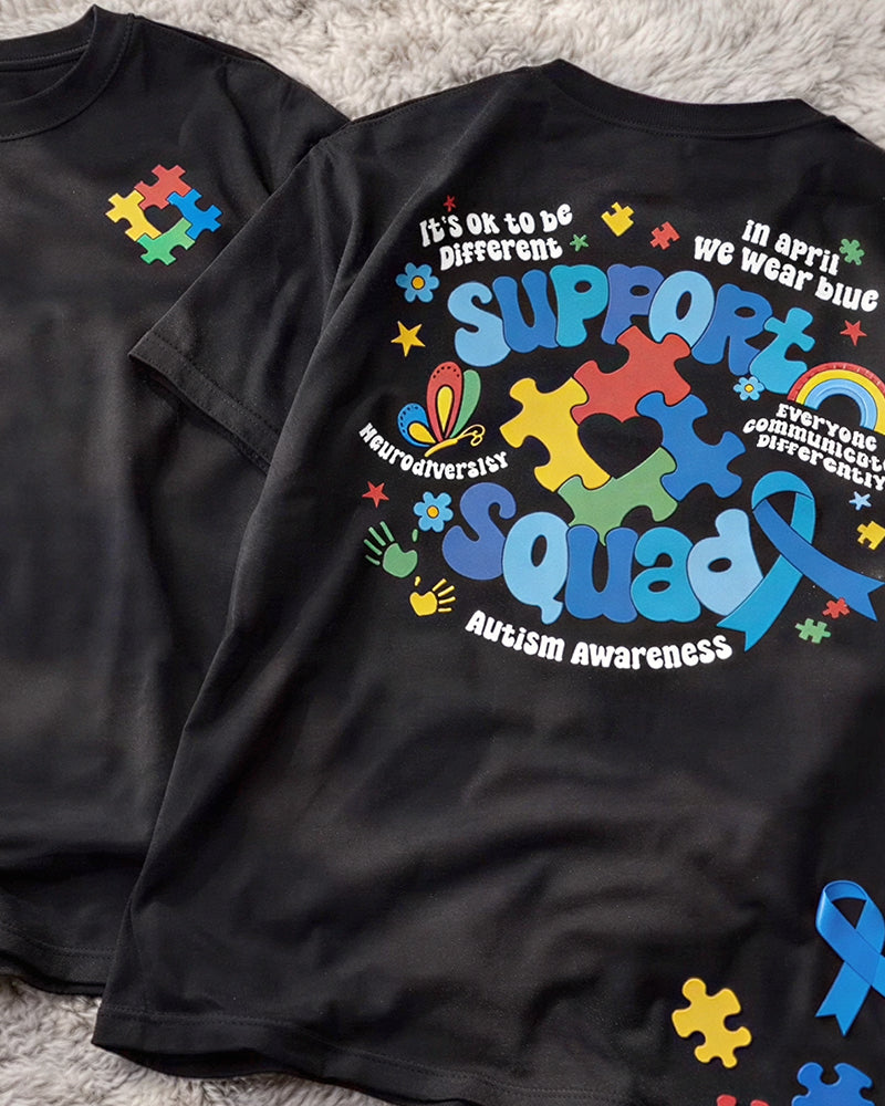 T-Shirt Välgörenhetstema Tryckt