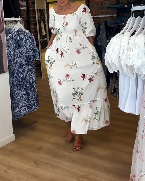 länning Bred Krage Tryckt