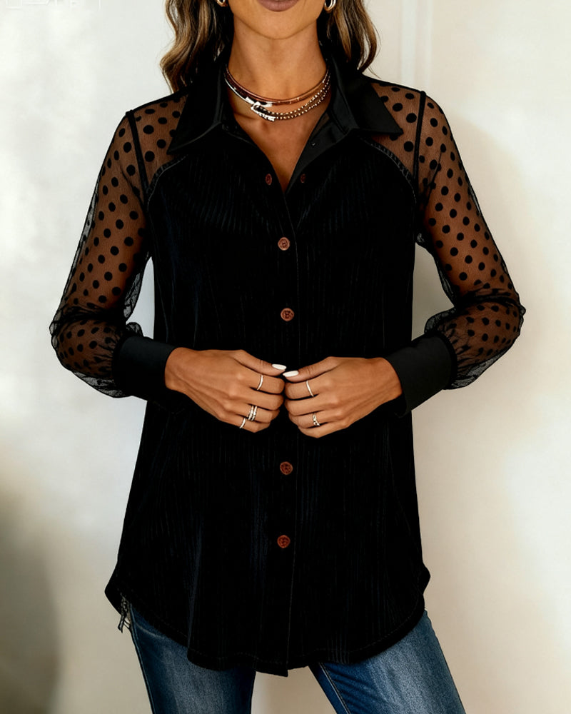 Modig Långärmad Topp Med Krage