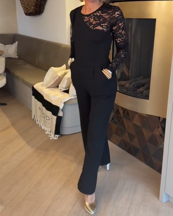 Topp Lapptäcke Spetsstickad