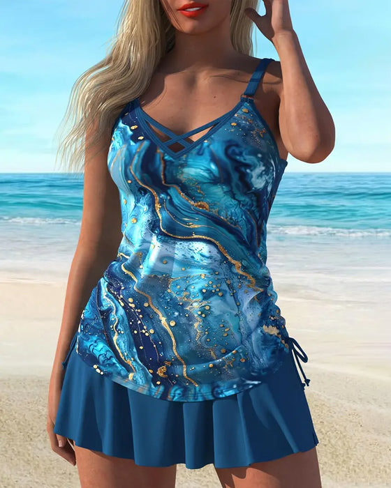 Tankini Strandresorttryck