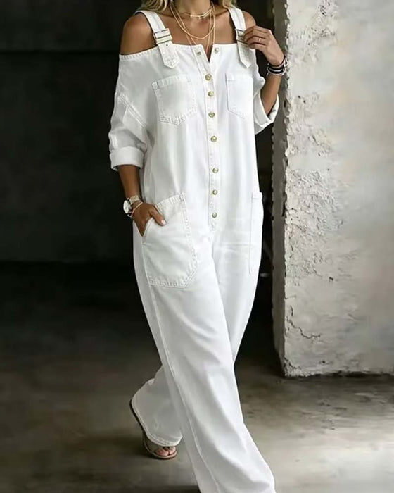 Jumpsuit Spagettiband Kall Axel Vida Ben Denim