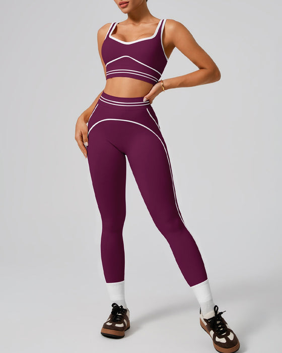 Set Sport Tank Hög Midja Yoga
