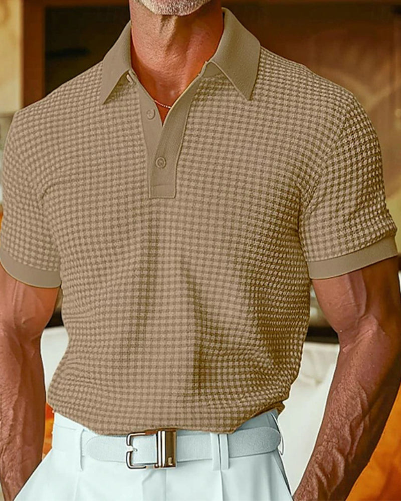 T-Shirts Krage Knapp Kortärmad Polo