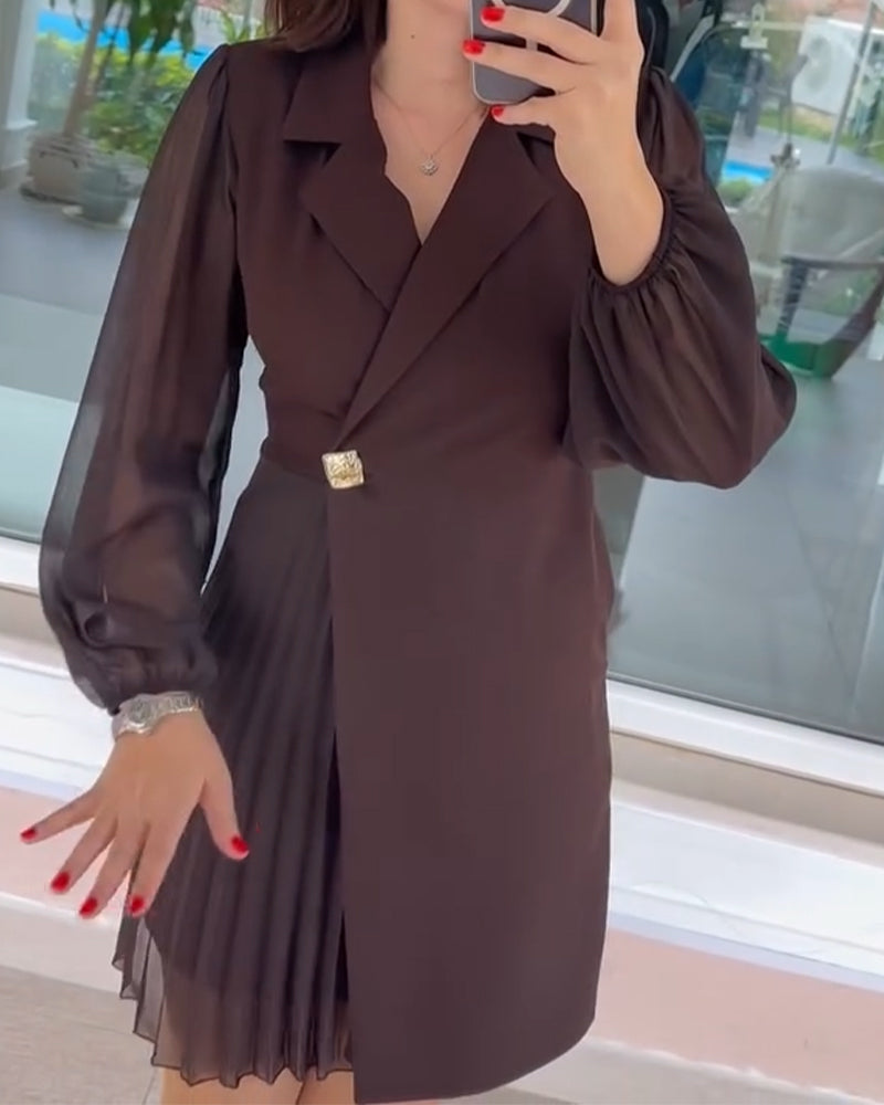 Klänning Lyktärm Chiffong Lappverk Kostym