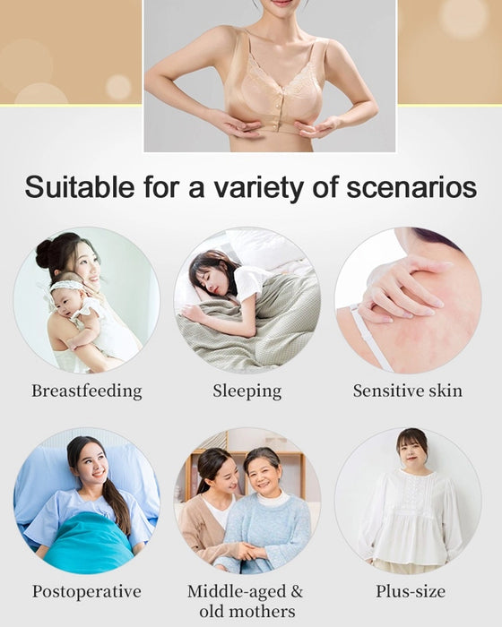 Bh Framknäppning Satäng Spets