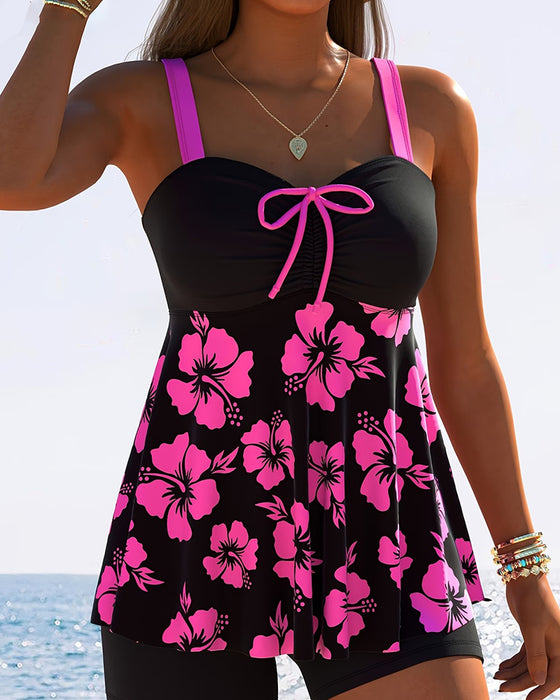 Tankini Semester Tryck Med Slips