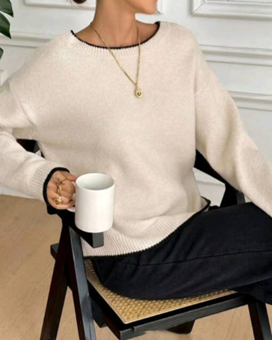 Pullover Rygg Hollow Rosett